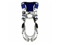 3M Dbi-Sala 1401157 Exofit X100 Comfort Vest Retrieval Safety Harness, Back/Shoulder D-Rings, Medium, Pass-Thru/Tongue Buckle