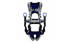 3M Dbi-Sala 1402142 Exofit X200 Comfort Tower Climbing/Positioning/Suspension Safety Harness, Back/Front/Hip D-Rings, Large, Tongue Buckle/Qc