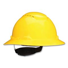 3M H-802Sfv-Uv Securefit? Hard Hat, Ratchet Suspension W/Uvicator, Full Brim, Vented, Yellow