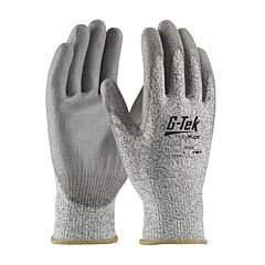 Pip 16-530/Xs G-Tek Polykor, S&P 13G Seamless Knit Shell, Gray Pu Smooth Grip, A3, Pack Of 12 Pairs