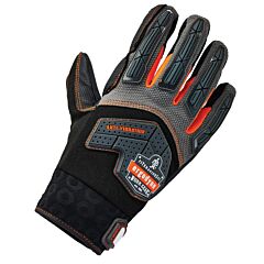 Ergodyne 17304 Proflex 9015F(X) Certified Anti-Vibration Gloves + Dir Protection, Black, Large, 1/Pair