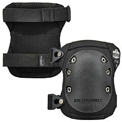 Ergodyne 18335 Proflex 335 Slip Resistant Rubber Cap Knee Pads, Black Cap, 1/Pair