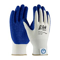 Pip 19-D313/M G-Tek 3Gx Dyneema Diamond, 13G White Shell, Blue Latex Crinkle Grip, A4, Pack Of 12 Pairs