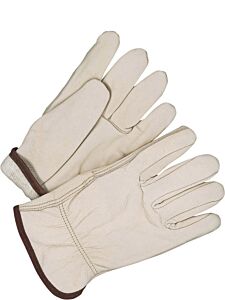 Bob Dale Gloves 20-9-1571-7 Grain Cowhide Driver Gloves Straight Thumb Lined Fleece