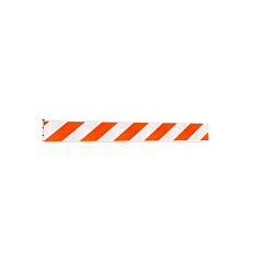 Plasticade 208-Dg 8' I-Beam Style Board, White, Diamond Grade Striped Sheeting