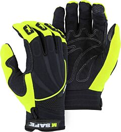 Majestic 2127Hy Mechanics Gloves With Finger Guards & Touch Screen, Size Large