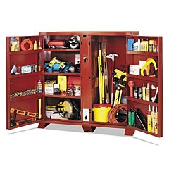 Jobox? 1-697990 Extra Heavy-Duty Cabinets, 60 1/8W X 24 1/4D X 60 3/4H, 2 Doors