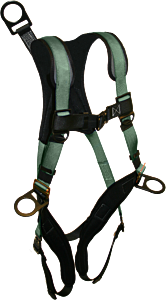French Creek 226709B Stratos Full Body Fall Arrest Harness, Comfort Back/Shoulder Pad, Leg Pads, Single Dorsal D-Ring, Hip D-Rings, 12" D-Ring Extension, Bayonet Buckle Legs (Made In Usa), Size 2X-Large