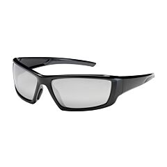 Pip 250-47-0005 Sunburst Full Frame Safety Glasses With Black Frame, Silver Mirror Plus Lens And Anti-Scratch / Anti-Reflective Coating