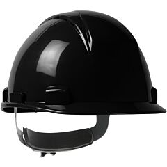 Pip 280-Hp1141Rspv-11 Logan Hard Hat, Cap Style, Wheel Ratchet, Type I, Class C, Vented, Black