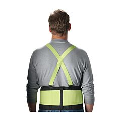 Pip 290-550L Pip High Visibility Lime Yellow Back Support Belt, Hi-Viz Yellow, Size Large