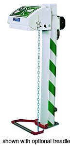 Hughes H45Gsp-2H (Formerly Pn: 30258) Eye And Face Wash, Freeze Protected, Pedestal Mount, Closed Abs Bowl, S.S. Pipe,240V C1D2