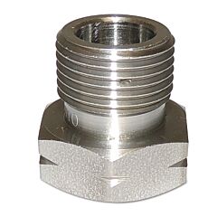 Western Enterprises 93 Regulator Inlet Nut, Industrial Air, Brass, Cga-590, 0.96 In To 14 Ngo, Lh Female