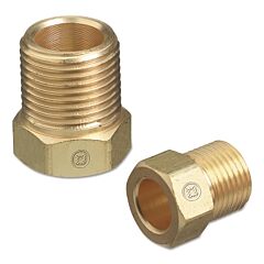 Western Enterprises Aw-21A Inert Arc Nuts, Brass, Hex, A-Size, 3/8 In - 24, Inert Gas