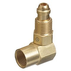 Western Enterprises Aw-407 Inert Arc Hose And Torch Adaptor, 200 Psig, Brass, B-Size 5/8 In-18 Rh (F)