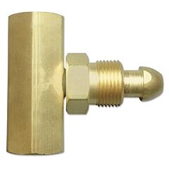 Western Enterprises T-92 Manifold Coupler Tee, Coupler Without Check Valve, 3000 Psig, Brass