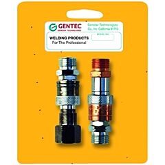 Gentec Qc-Hhprsp Quick Connector Set, Hose-To-Hose, Fuel/Oxygen, B-Size 9/16 In-18