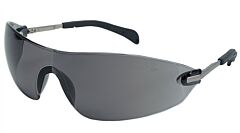 Mcr Safety S2212 Metal Temples W/Non-Slip Grips, Wrap-Around Gray Lens