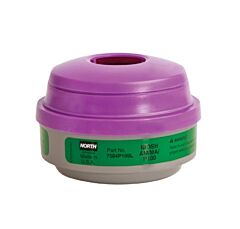 Honeywell - North Safety 7584P100L Ammonia And Methylamine Cartridge With A P100 Particulate Filter, 1 Pair