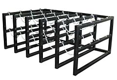Justrite 35182 Gas Cylinder Barricade Rack, 20 Cylinder Capacity, 5 Wide By 4 Deep
