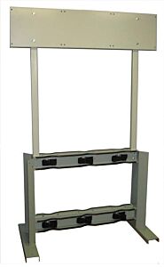 Justrite 35314 Gas Cylinder Process Stand, 6 Cylinder Capacity, Back-To-Back, Steel