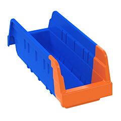 Akro-Mils 36442Blue Bin, Indicator Bin 11-5/8 X 4-1/4 X 4/Orange