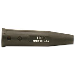 Lenco 5046 Cable Connector, Single Oval Thru Point Screw Connection, Female, 1/0 Thru 4/0 Capacity, Black