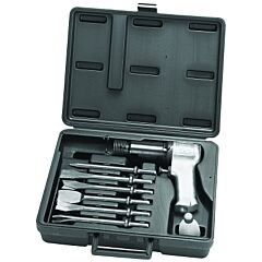 Ingersoll Rand 121-K6 Air Hammer Kit, Super Duty, 3 1/2 In Stroke L, 2,000 Blows/Min, W/6 Chisels/Case