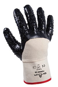 Showa Best 7066R-09 Palm Coated Nitrile, Rough Grip, General-Purpose Work Gloves, Size 9