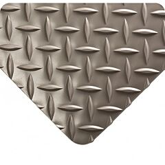 Wearwell 385.316X4X75Gy Diamond-Plate Runner, 4' X 75' - Gray