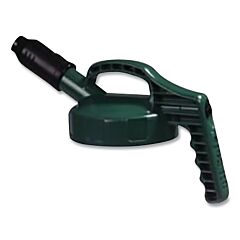 Oil Safe 100503 Stumpy Spout Lid, 1 In Dia, Dark Green, Engineering Plastic