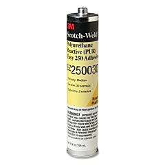 3M 051115-23541 Scotch-Weld? Pur Adhesive, Ez250030, 0.1 Gal, Cartridge, White