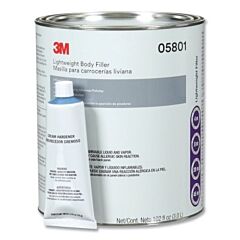3M 051131-05801 Lightweight Body Filler Kit, 1 Gal