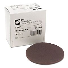 3M 051131-07467 Scotch-Brite Scuffing Discs, 6", 4000 Rpm, Maroon