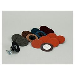 3M 051144-82899 Roloc Disc Packs, Aluminum Oxide, 2 In Dia, 36+, 60+, 80+ Grit