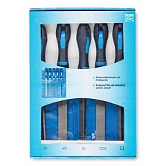 Pferd 16078 531 Wru Machinist File Set, 5 Pieces, 8 In L