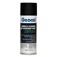 Geocel Gc91132-6X Shingle And Flashing Roof Accessory Spray Paint, 12 Oz, Aerosol Can, Charcoal