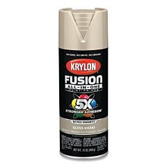 Krylon Industrial K02713007 Fusion All-In-One? Paints + Primers, 12 Oz, Aerosol Can, Gloss Khaki