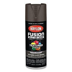 Krylon K02778007 Fusion All-In-One? Paints + Primers, 12 Oz, Aerosol Can, Textured Dark Bronze