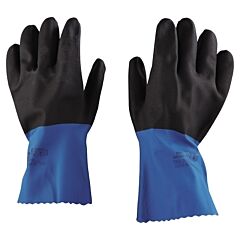 Mapa 334949 Stanzoil Nl-34 Gloves, Blue/Black, Rough Finish, X-Large