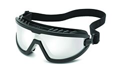 Gateway Safety 4588M Wheelz Safety Goggles, Black Frame, Silver Mirror Lens