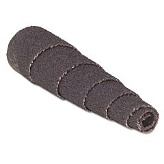 Carborundum 8834181708 Aluminum Oxide Spiral Rolls Full Tapers, 3/8 X 1 1/2 X 1/8, 80 Grit