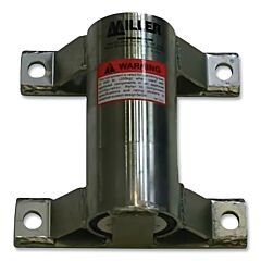 Honeywell Miller Dh-8Zp/ Durahoist Confined Space System Parts And Accessories, Wall Mount Sleeve, Cs-500 Zinc Plated Steel