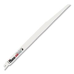 M.K. Morse 402156 Heavy Duty (Hd) Bi-Metal Reciprocating Saw Blade, 12 In L, 3/4 In W, 6 Tpi, Wood, 5/Tube