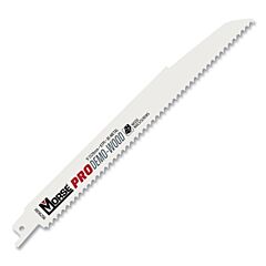 M.K. Morse 406314 Professional (Pro) Bi-Metal Reciprocating Saw Blade, 9 In L, 7/8 In W, 6 Tpi, Demolition Wood