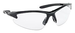 Sas Safety 540-0600 Db2 Safety Glasses, Black Frame, Clear Lens, Polybag