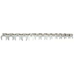 Proto? 49000Mcf 16-Piece Metric Crowfoot Wrench Bit Sets, Metric, 3/8 In Drive
