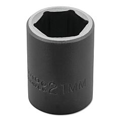 Proto? 7421M Torqueplus Metric Impact Sockets 1/2 In, 1/2 In Drive, 21 Mm, 6 Points