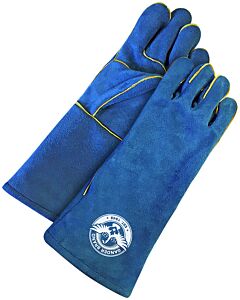Bob Dale Gloves 60-1-7000W Welding Gloves Split Leather Blue Carbonx Lining Slim Fit