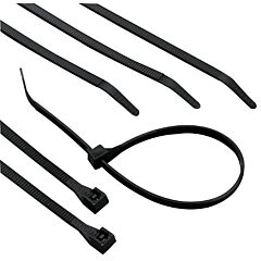 Gardner Bender 46-415Uvb Heavy-Duty Cable Ties, 120 Lb Tensile Strength, 15 In L, Ultraviolet Black, 50/Bag